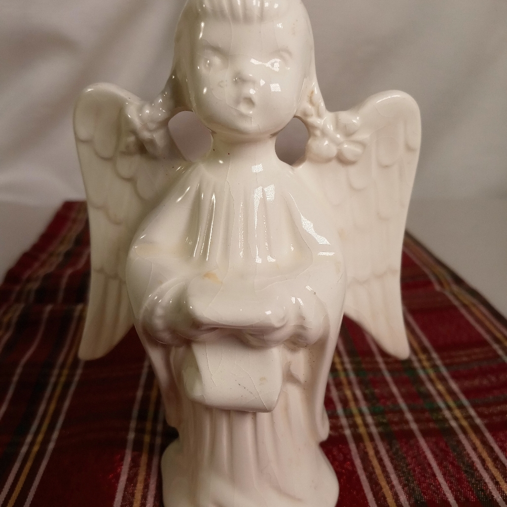 Vtg Holland Mold Porcelain Angel Figure Bella Singing Choir Girl Figurine Old
